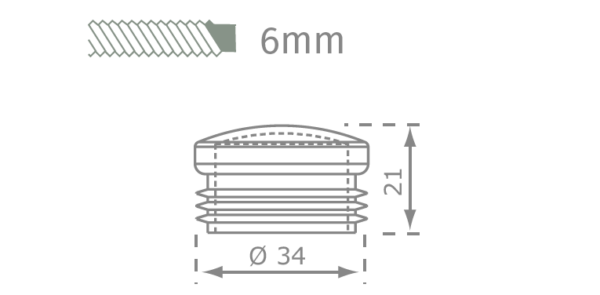 6mm csavar rajz és méret