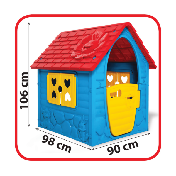 kék műanyag játékház méret