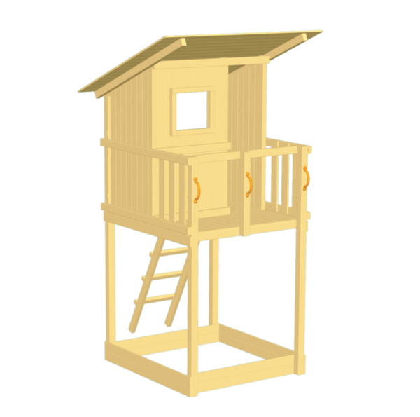 Beach Hut fa játszóvár Játszótérland