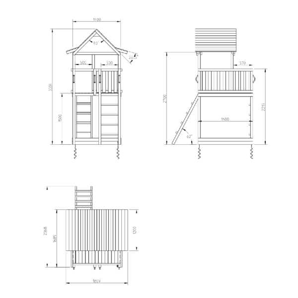 Pagoda fa játszóvár Játszótérland