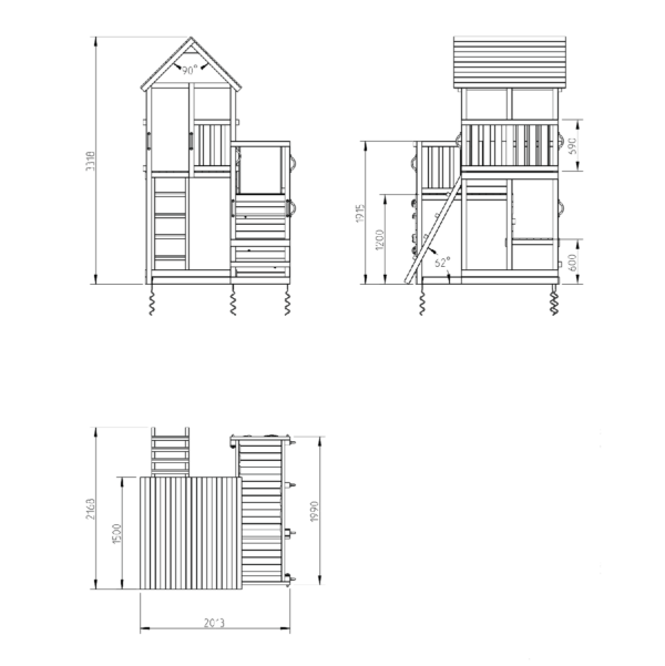 Penthouse fa játszóvár Játszótérland